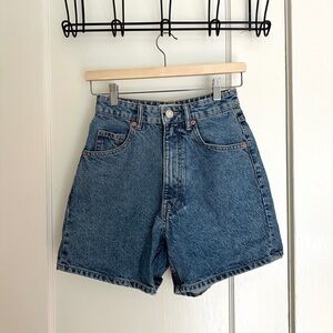 Zara Mom Fit Denim Shorts